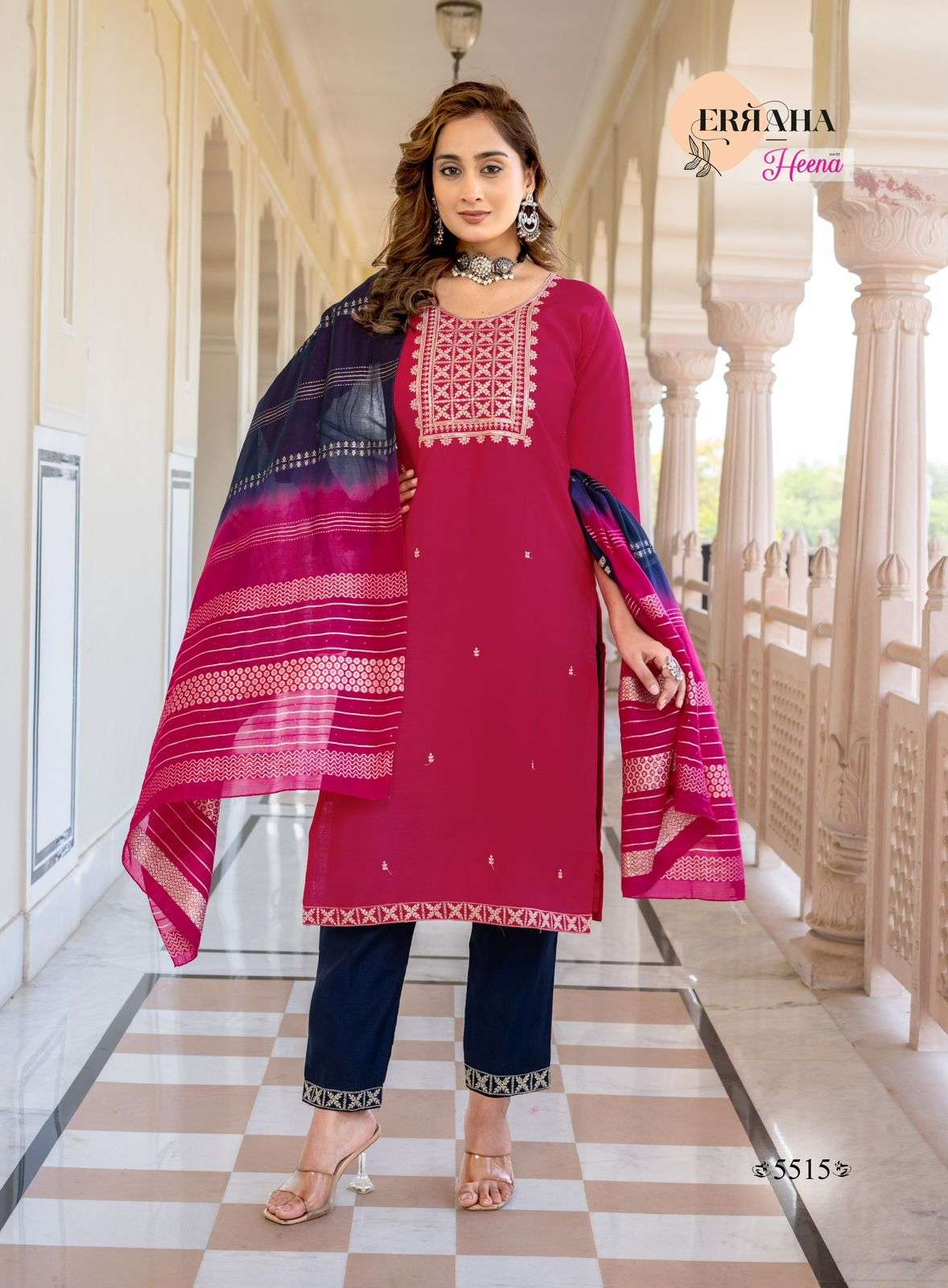 MOST AMAZING PREMIUM VERTICAL STRAIGHT CUT CATALOG WITH CONTRAST MATCHING HEENA VOL-3