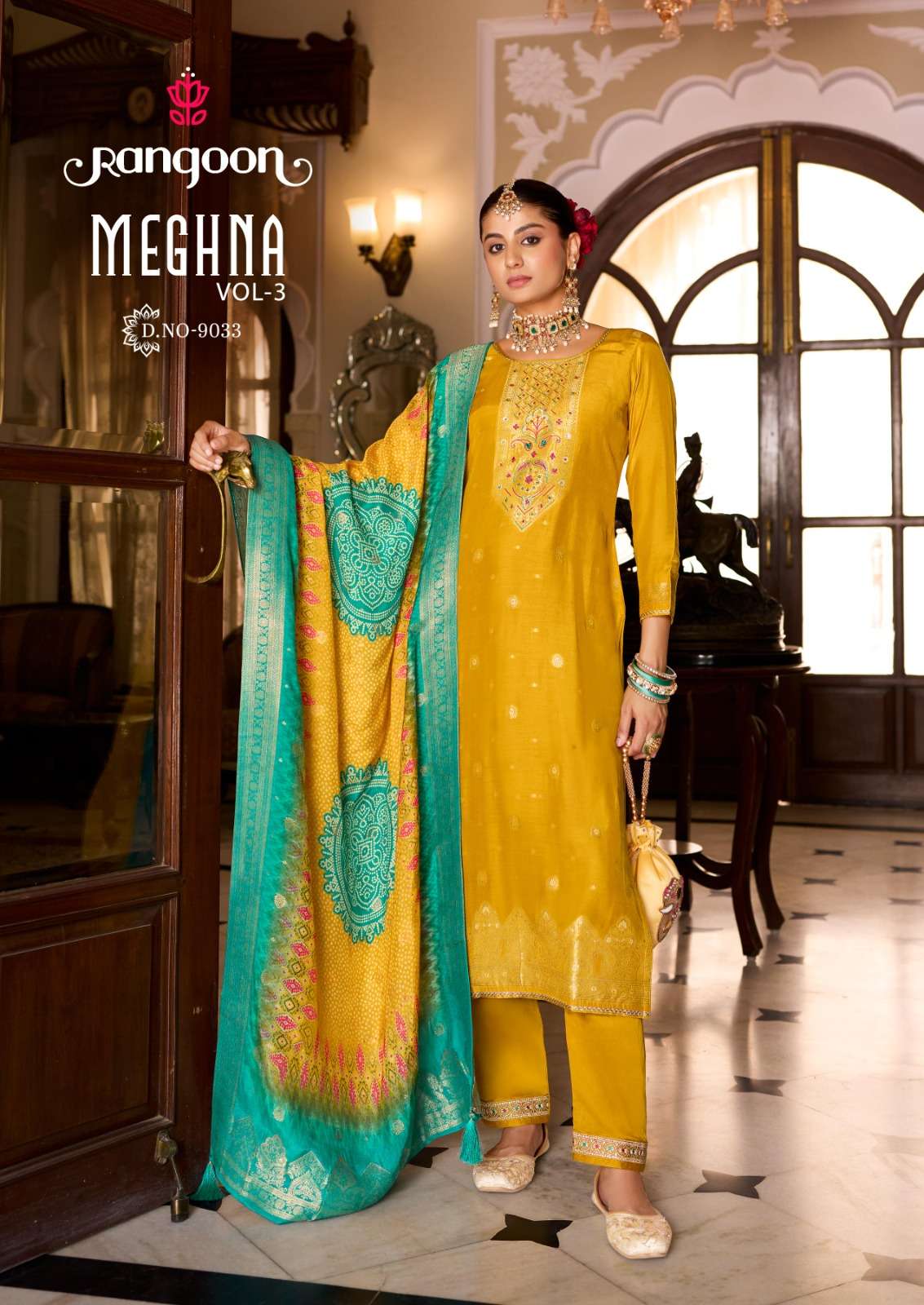 RANGOON  HITTING MARKET WITH EXCLUSEVELY TRENDING KURTI SET BY MEGHAN VOL-3