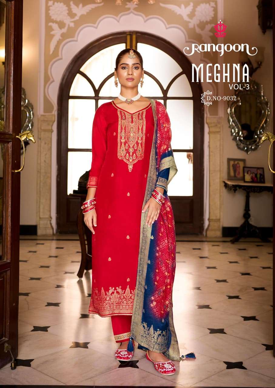RANGOON  HITTING MARKET WITH EXCLUSEVELY TRENDING KURTI SET BY MEGHAN VOL-3