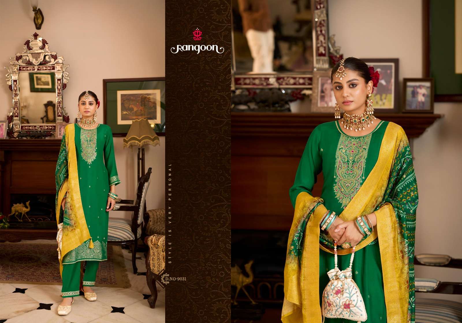 RANGOON  HITTING MARKET WITH EXCLUSEVELY TRENDING KURTI SET BY MEGHAN VOL-3
