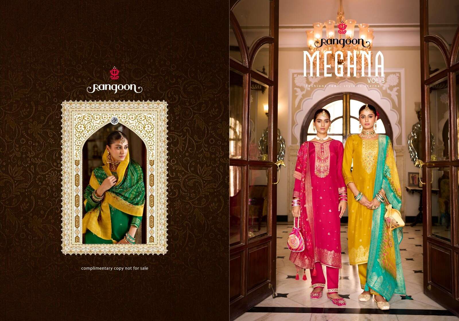 RANGOON  HITTING MARKET WITH EXCLUSEVELY TRENDING KURTI SET BY MEGHAN VOL-3