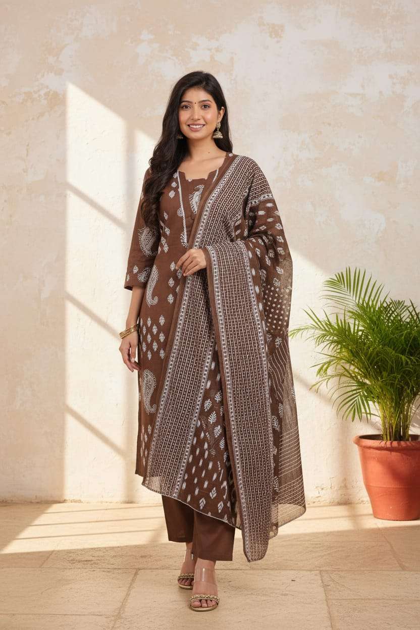 SUMMER COTTON KURTI SET COMFORTABLE TO DAILY WEAR