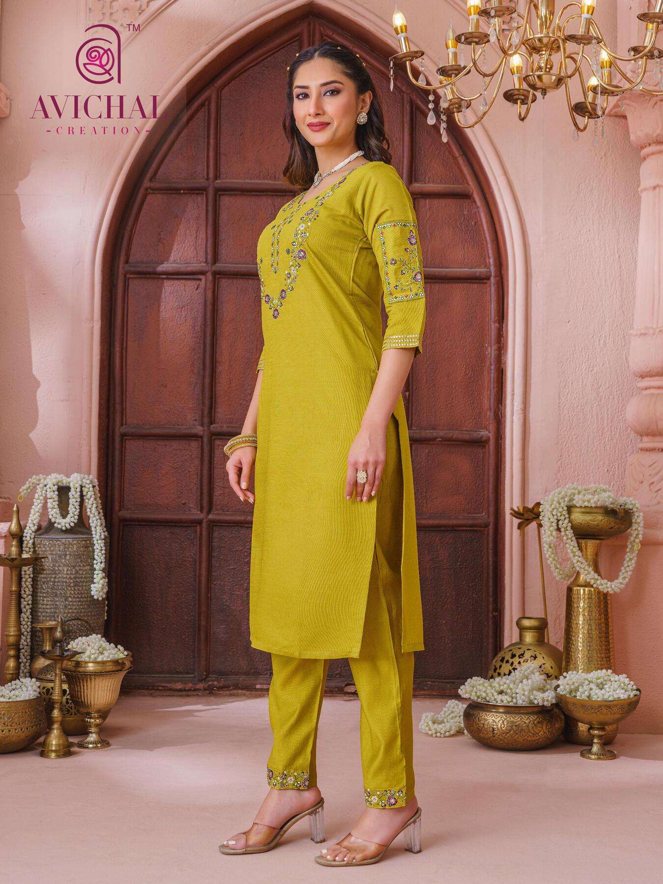 AVICHAL CREATION LAUNCH NEW VISCOSE VATICAT WITH EMBROIDERY WORK