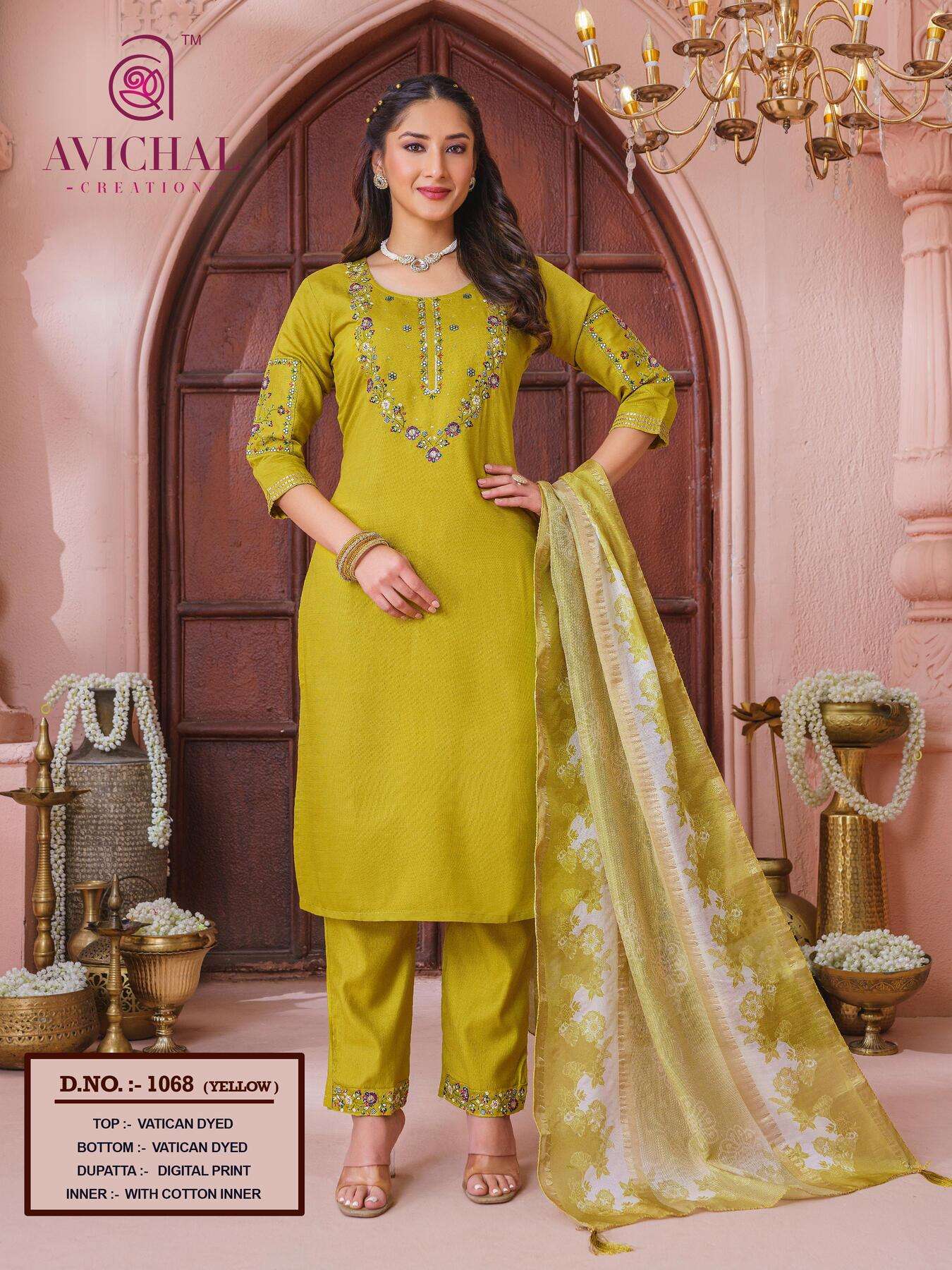 AVICHAL CREATION LAUNCH NEW VISCOSE VATICAT WITH EMBROIDERY WORK