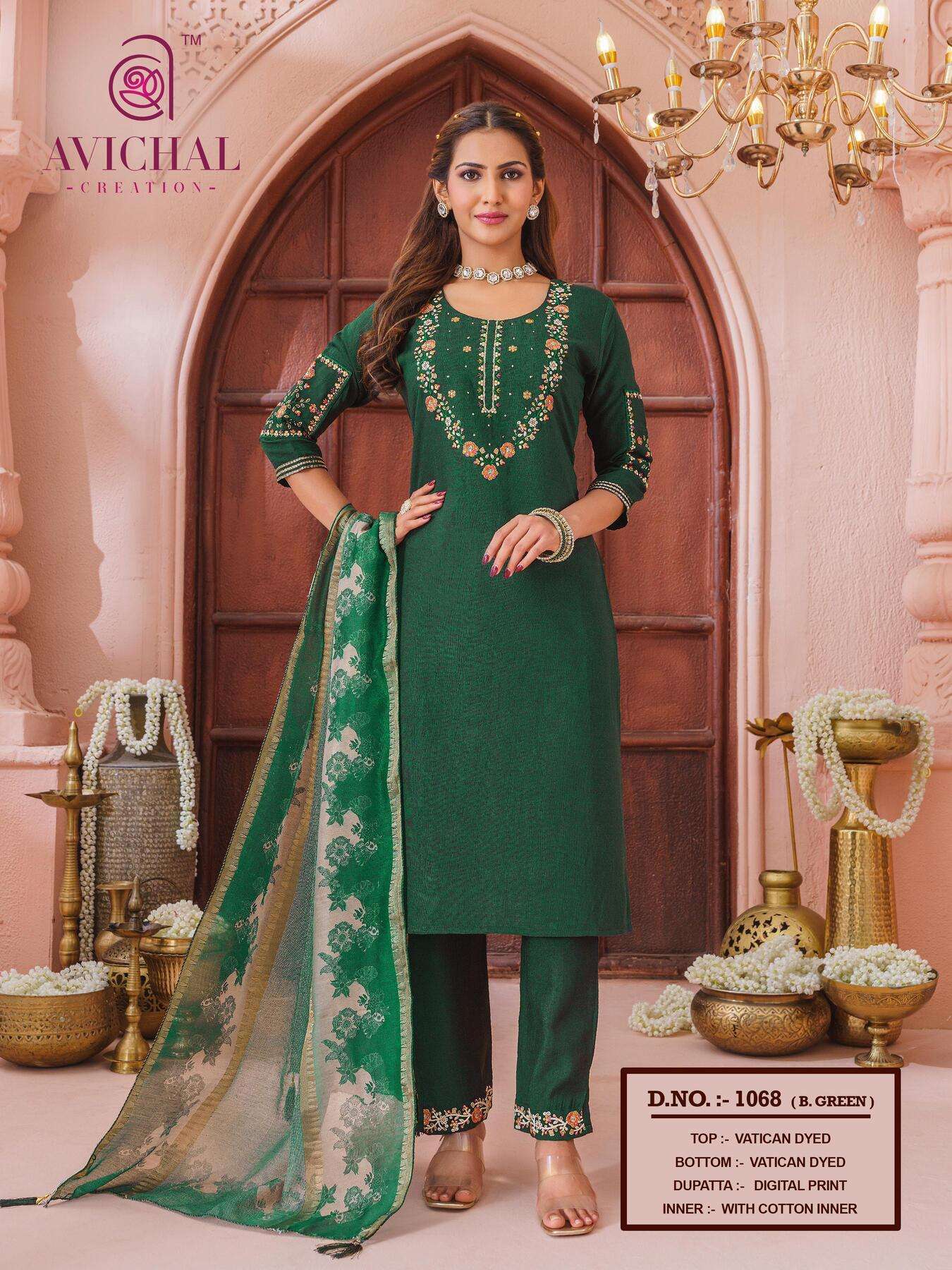 AVICHAL CREATION LAUNCH NEW VISCOSE VATICAT WITH EMBROIDERY WORK