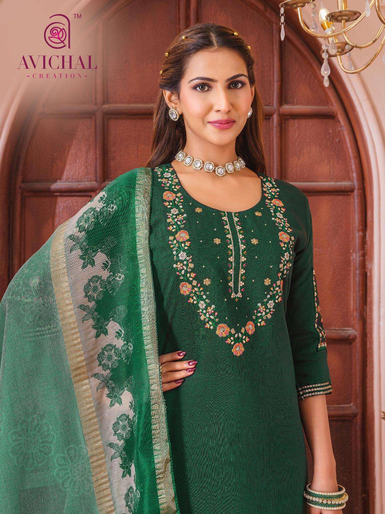 AVICHAL CREATION LAUNCH NEW VISCOSE VATICAT WITH EMBROIDERY WORK