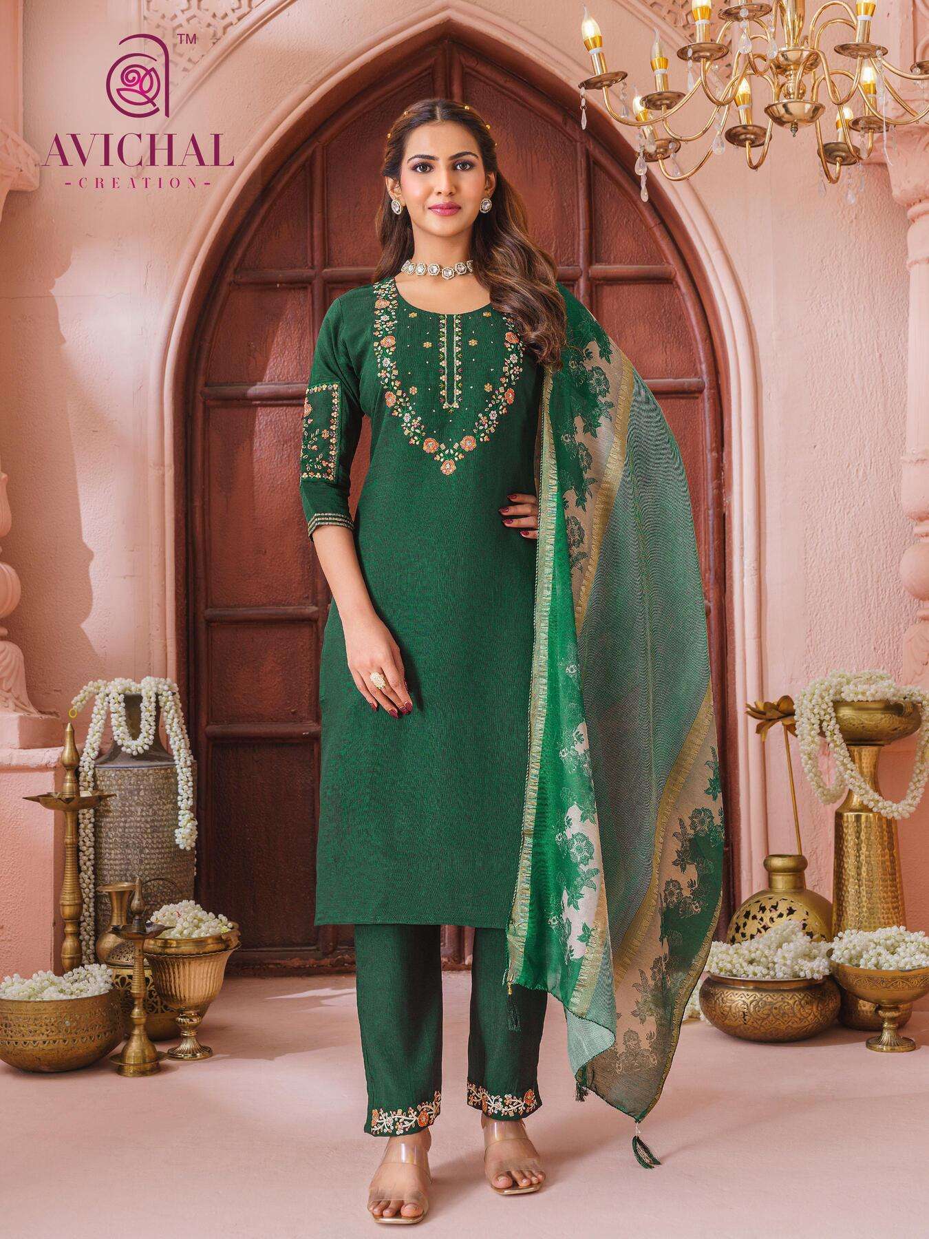 AVICHAL CREATION LAUNCH NEW VISCOSE VATICAT WITH EMBROIDERY WORK