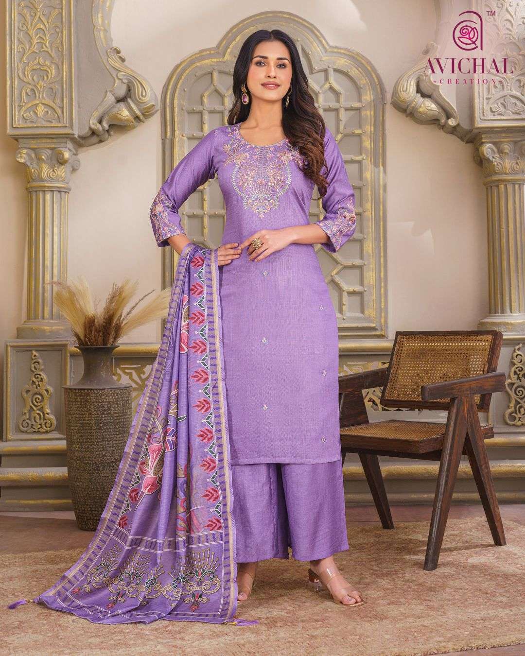 AVICHAL CREATION LAUNCHING NEW VATICAL SILK WITH DUPATTA COLLECTION 