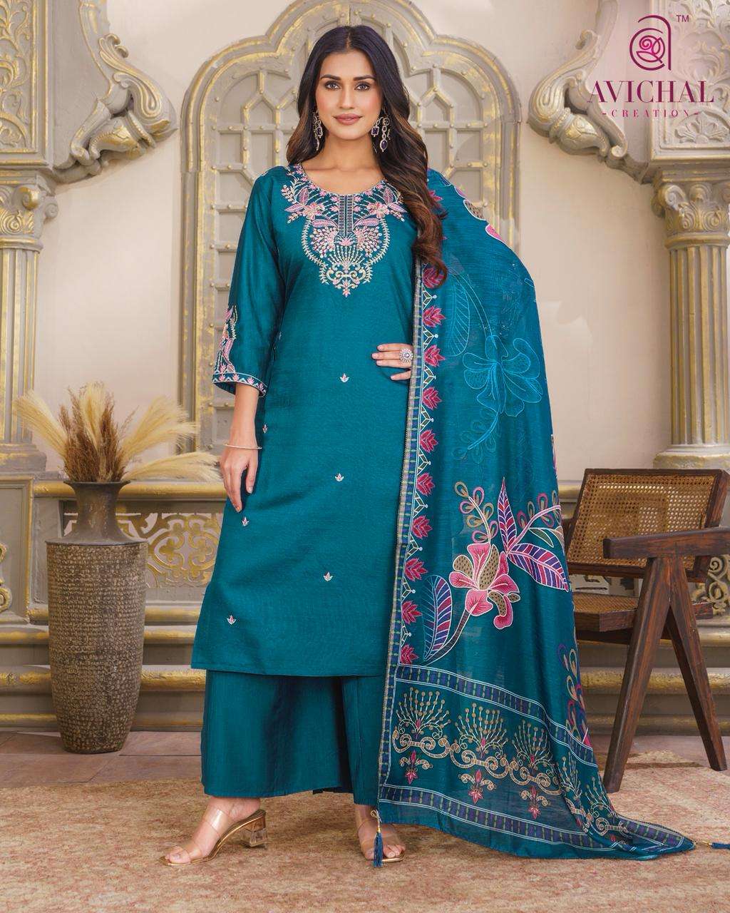AVICHAL CREATION LAUNCHING NEW VATICAL SILK WITH DUPATTA COLLECTION 