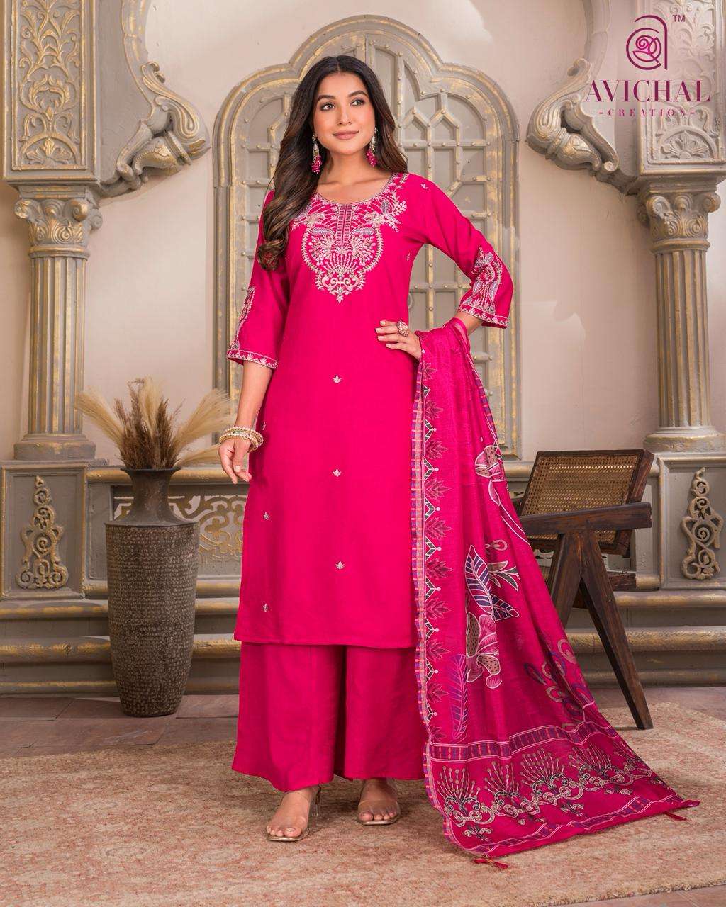 AVICHAL CREATION LAUNCHING NEW VATICAL SILK WITH DUPATTA COLLECTION 