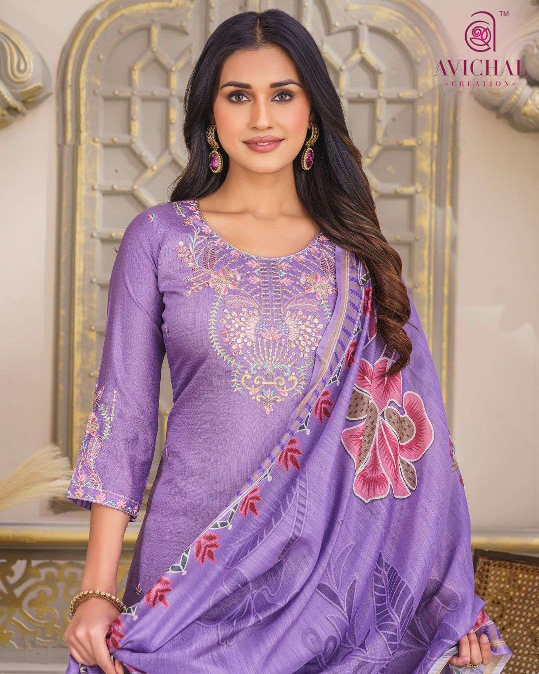 AVICHAL CREATION LAUNCHING NEW VATICAL SILK WITH DUPATTA COLLECTION 