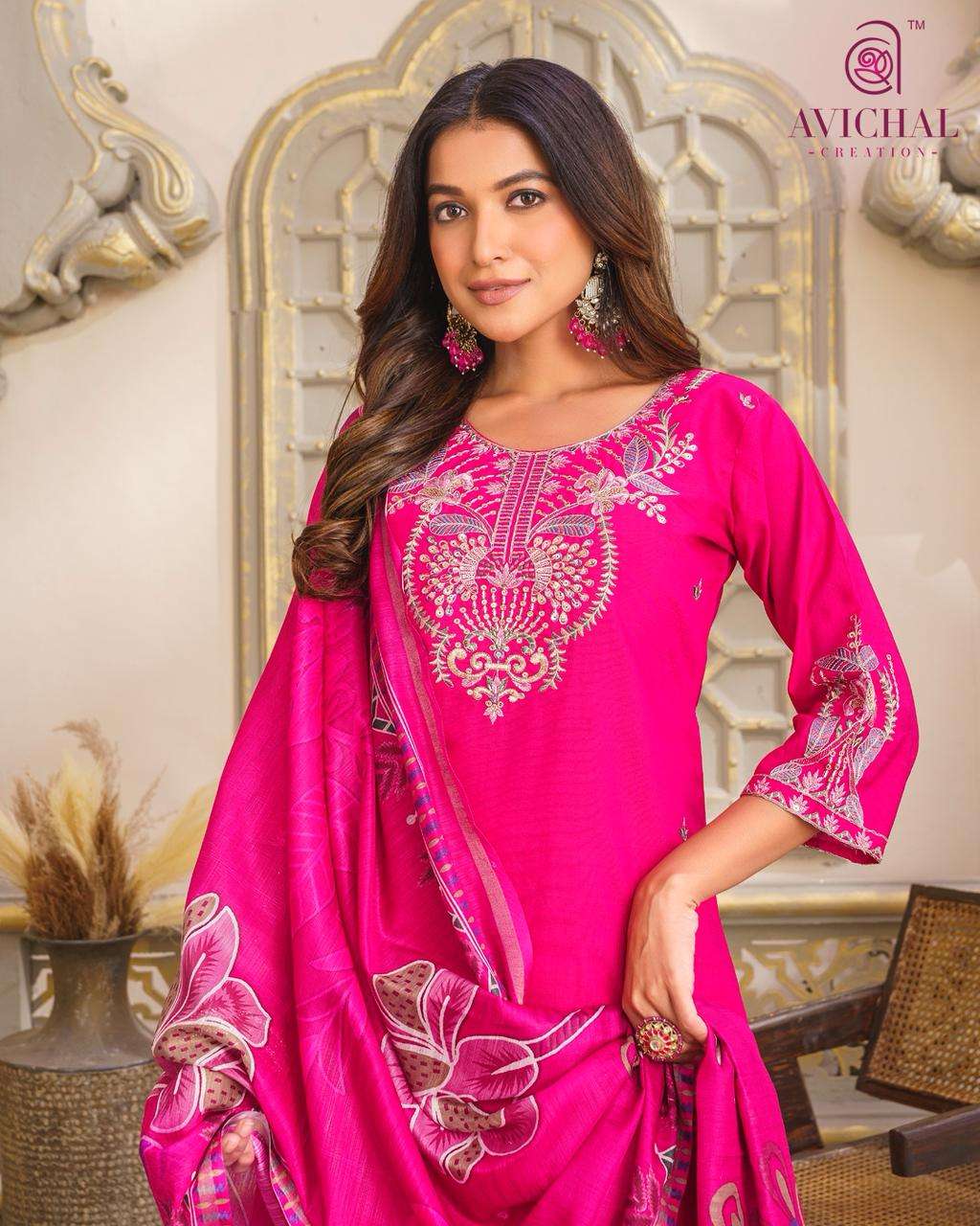 AVICHAL CREATION LAUNCHING NEW VATICAL SILK WITH DUPATTA COLLECTION 