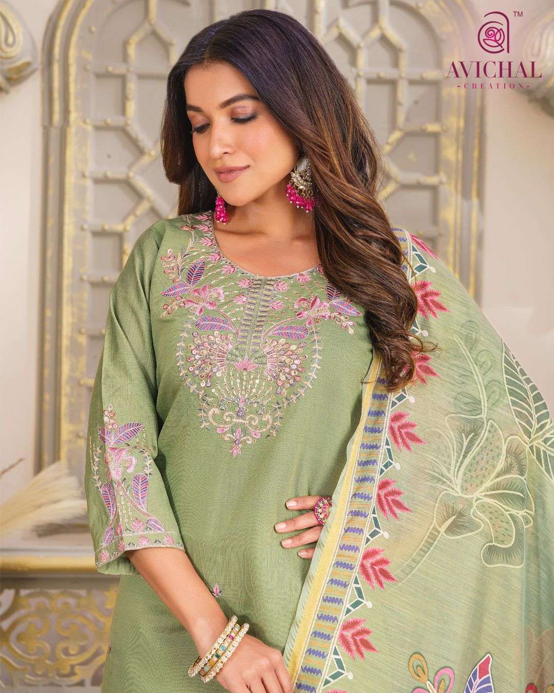 AVICHAL CREATION LAUNCHING NEW VATICAL SILK WITH DUPATTA COLLECTION 