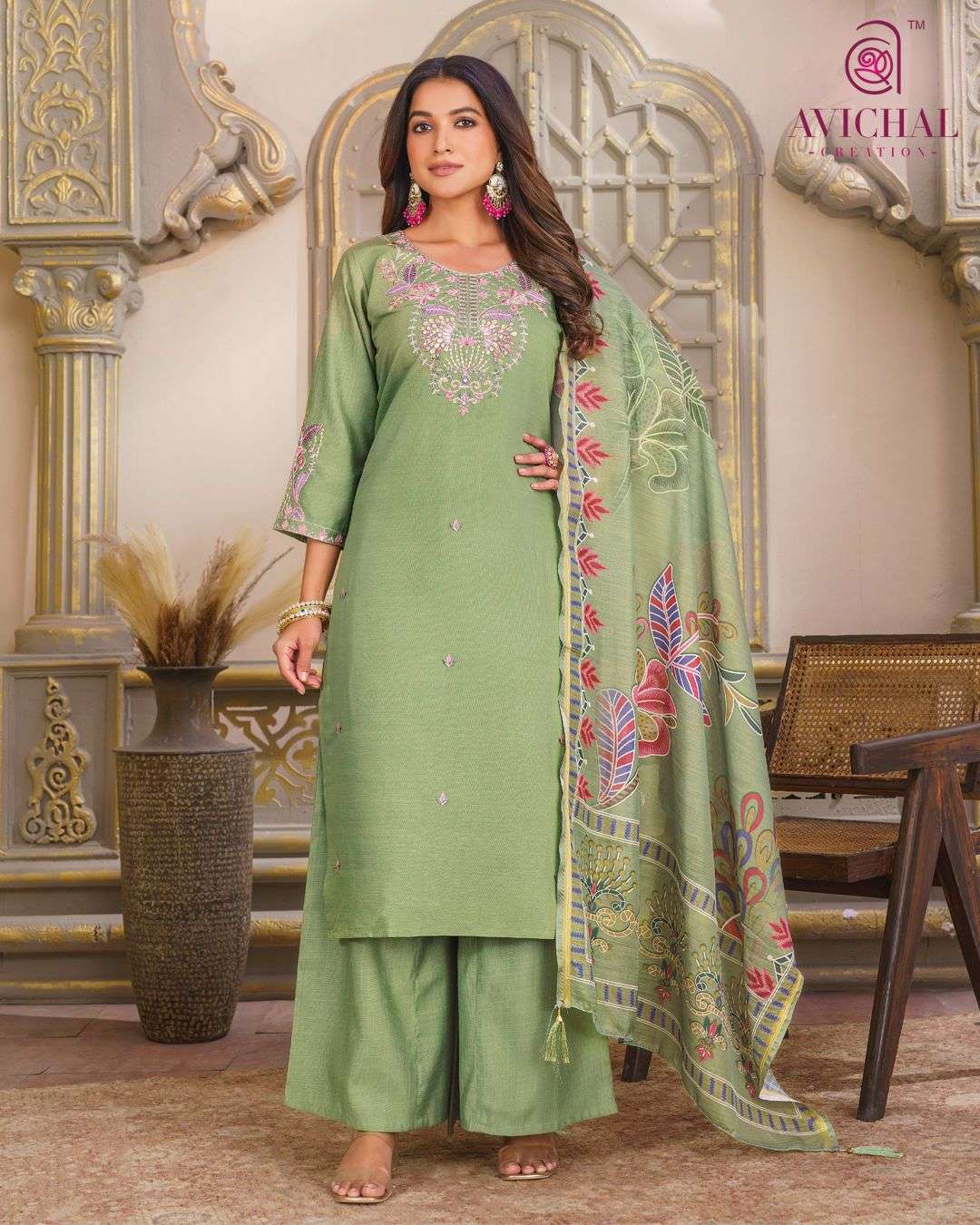 AVICHAL CREATION LAUNCHING NEW VATICAL SILK WITH DUPATTA COLLECTION 