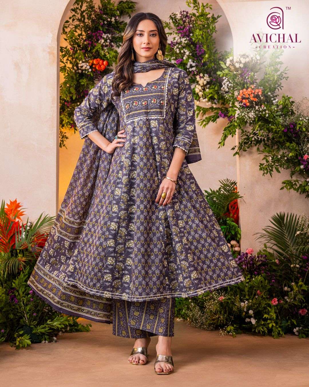 AVICHAL CREATION LAUNCHING PURE COTTON PRINTED FABRIC 3 PCS CONCEPT