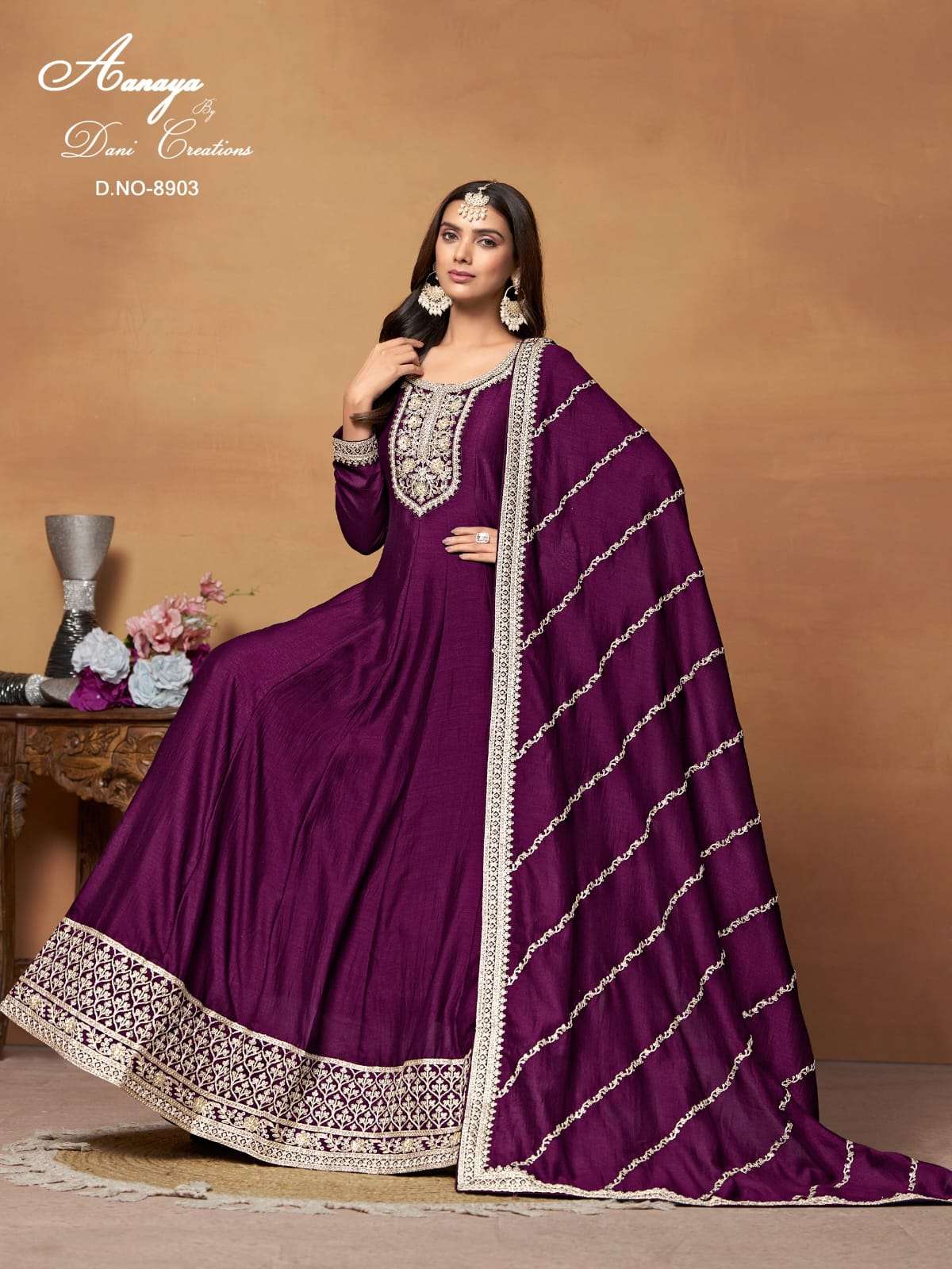 DANI CREATION LAUNCH ART SILK GOWN COLLECTION 