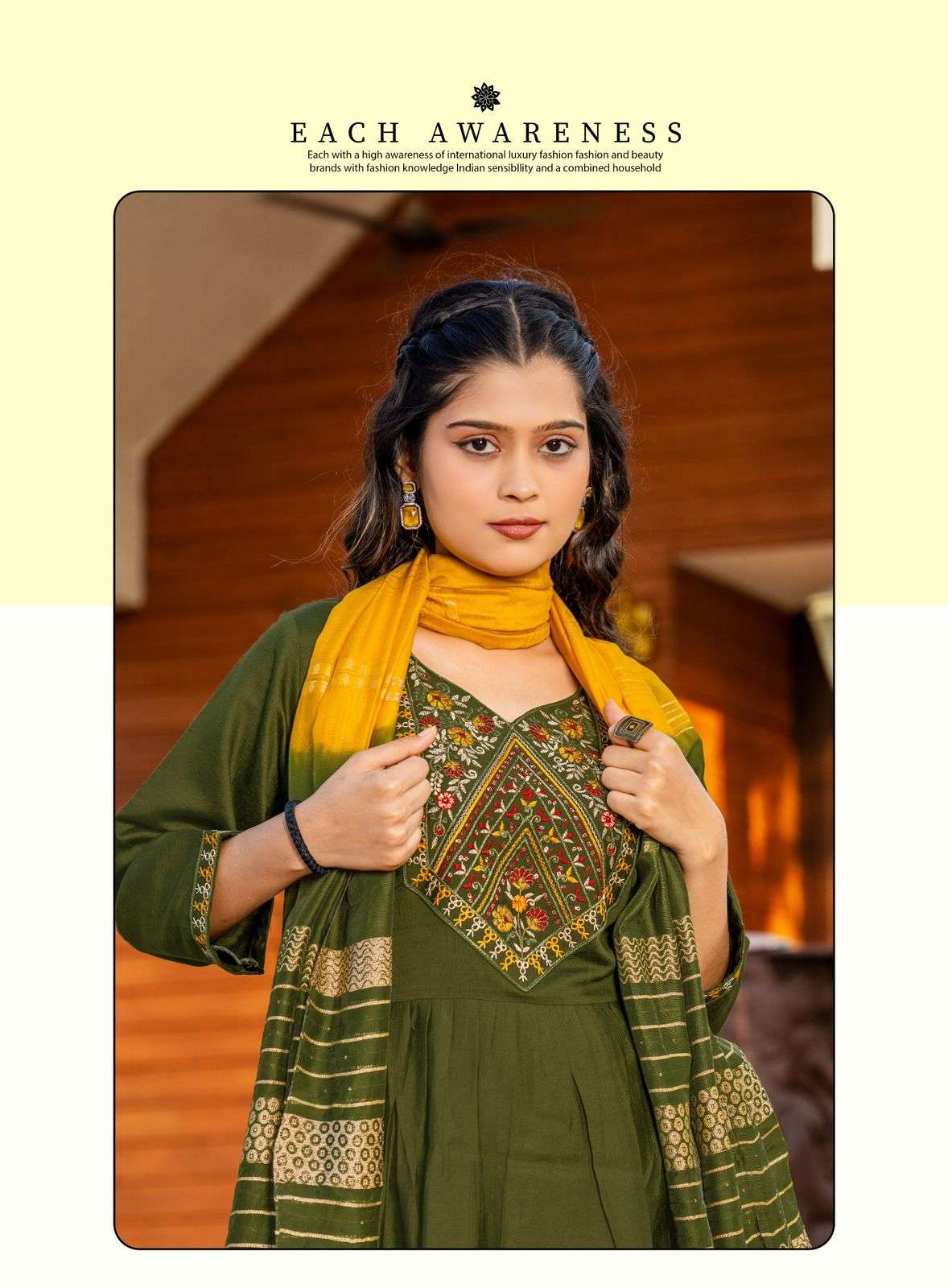 ERRAHA LAUNCHING PREMIUM QUALITY VETICAN FABRIC KURTI SET JANVI VOL-1 