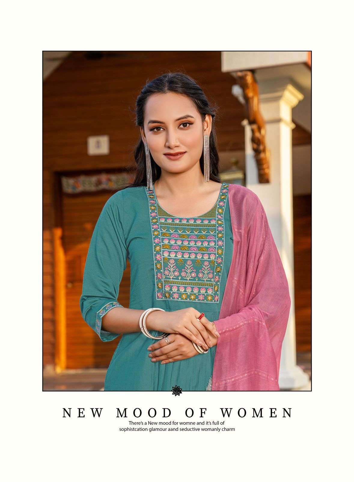 ERRAHA LAUNCHING PREMIUM QUALITY VETICAN FABRIC KURTI SET JANVI VOL-1 