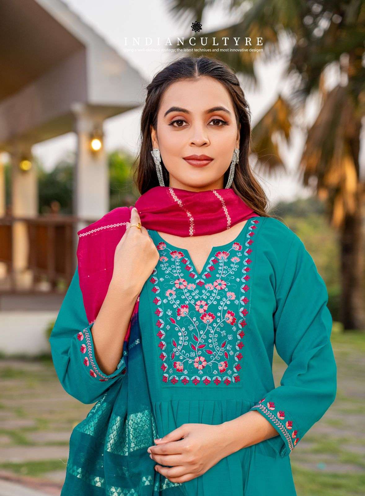 ERRAHA LAUNCHING PREMIUM QUALITY VETICAN FABRIC KURTI SET JANVI VOL-1 
