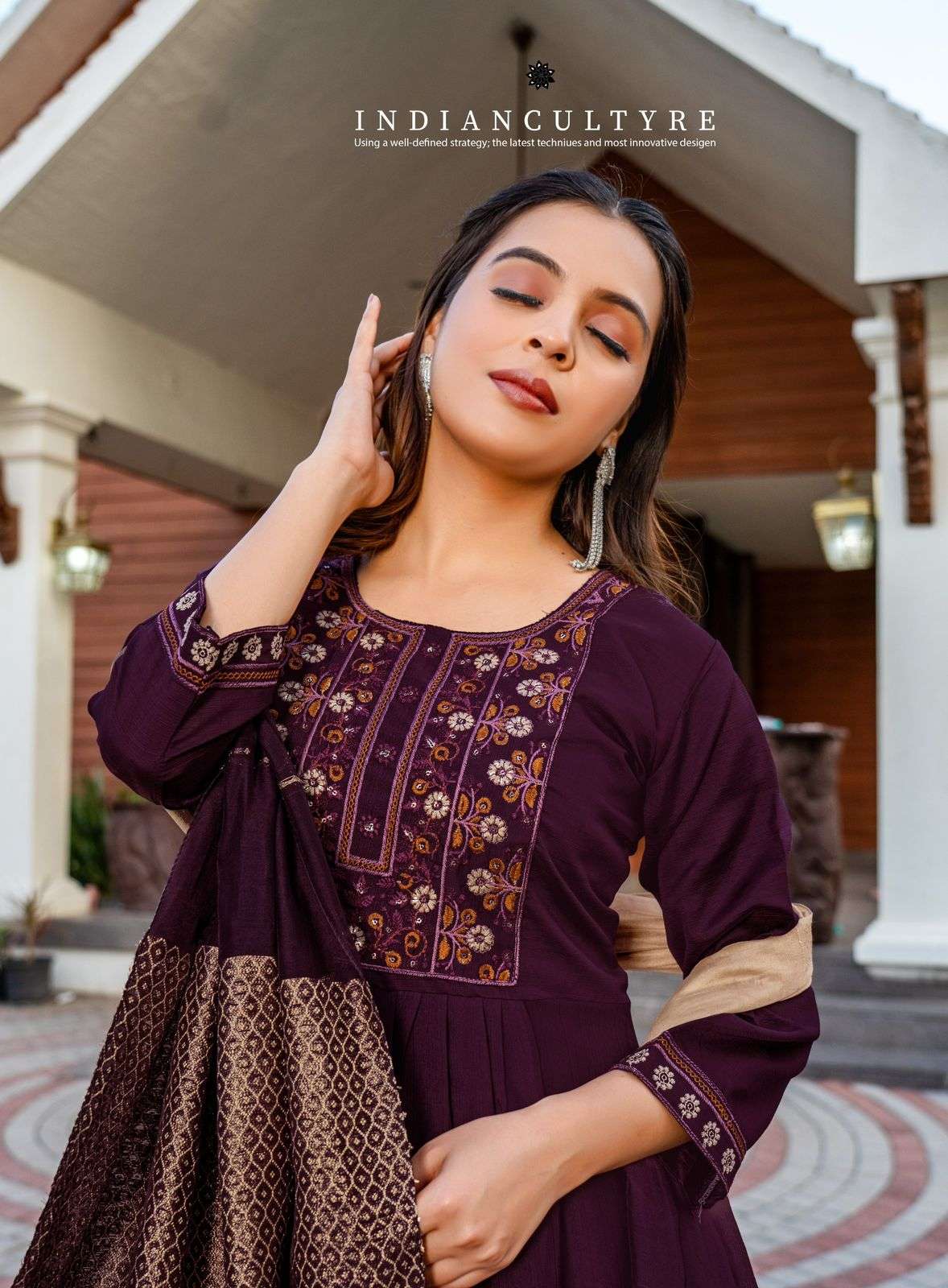 ERRAHA LAUNCHING PREMIUM QUALITY VETICAN FABRIC KURTI SET JANVI VOL-1 
