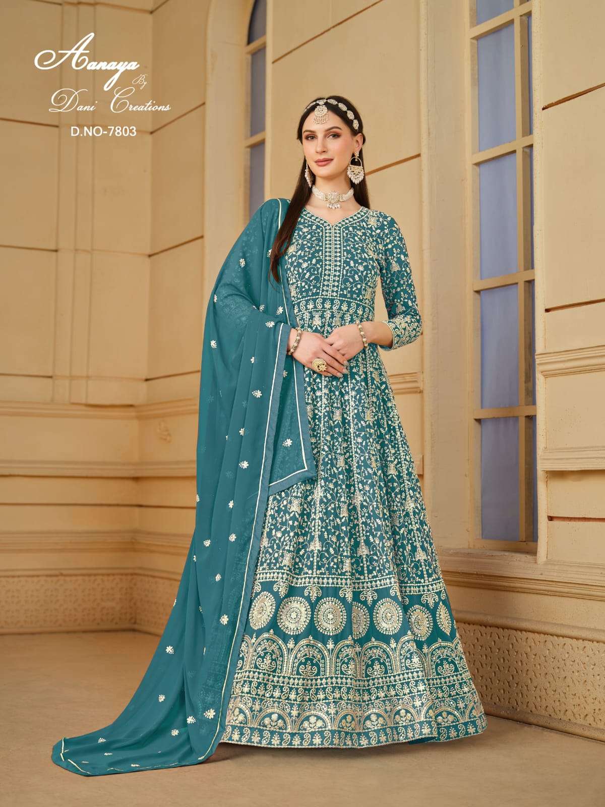 GEORGETTE FEBRIC GOWN PANT WITH DUPATTA AANAYA VOL-175