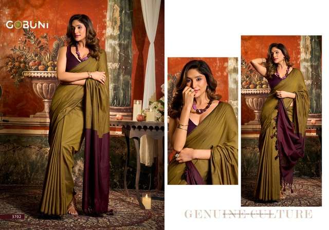 GOBUNI LAUNCHING ELEGANT MAL COTTON SAREE COLLECTION