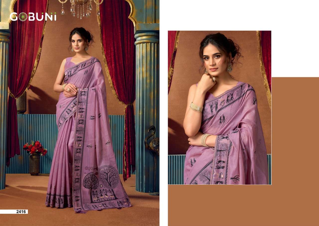 GOBUNI LAUNCHING MODAL WORLI WORK WITH PUMPUM ETHNIC SAREE SOWMYA VOL -2
