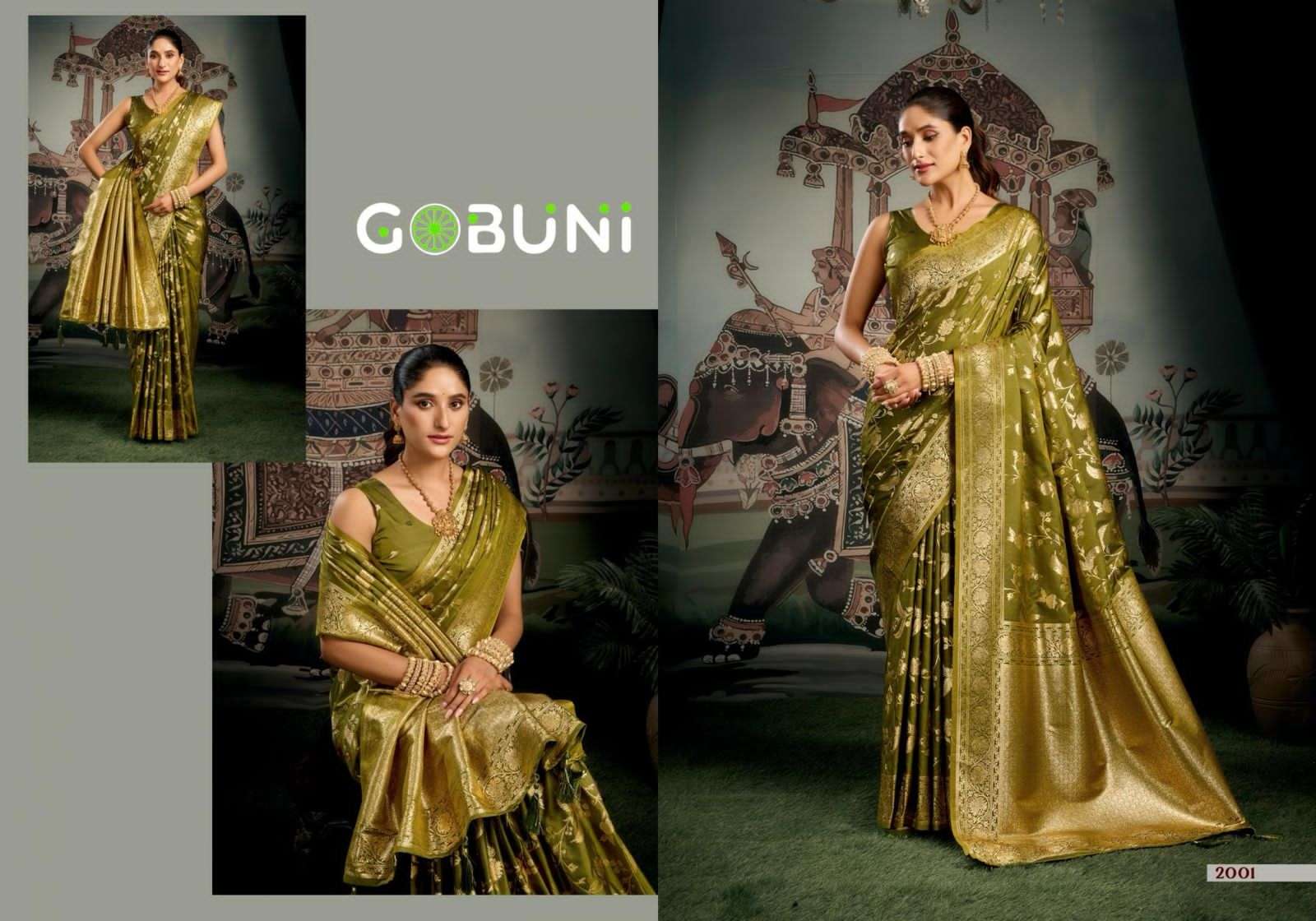  GOBUNI LAUNCHING NEW PREMIUM SOFT SILK WITH ZHALLAR SAREE BY SANSKRUTI