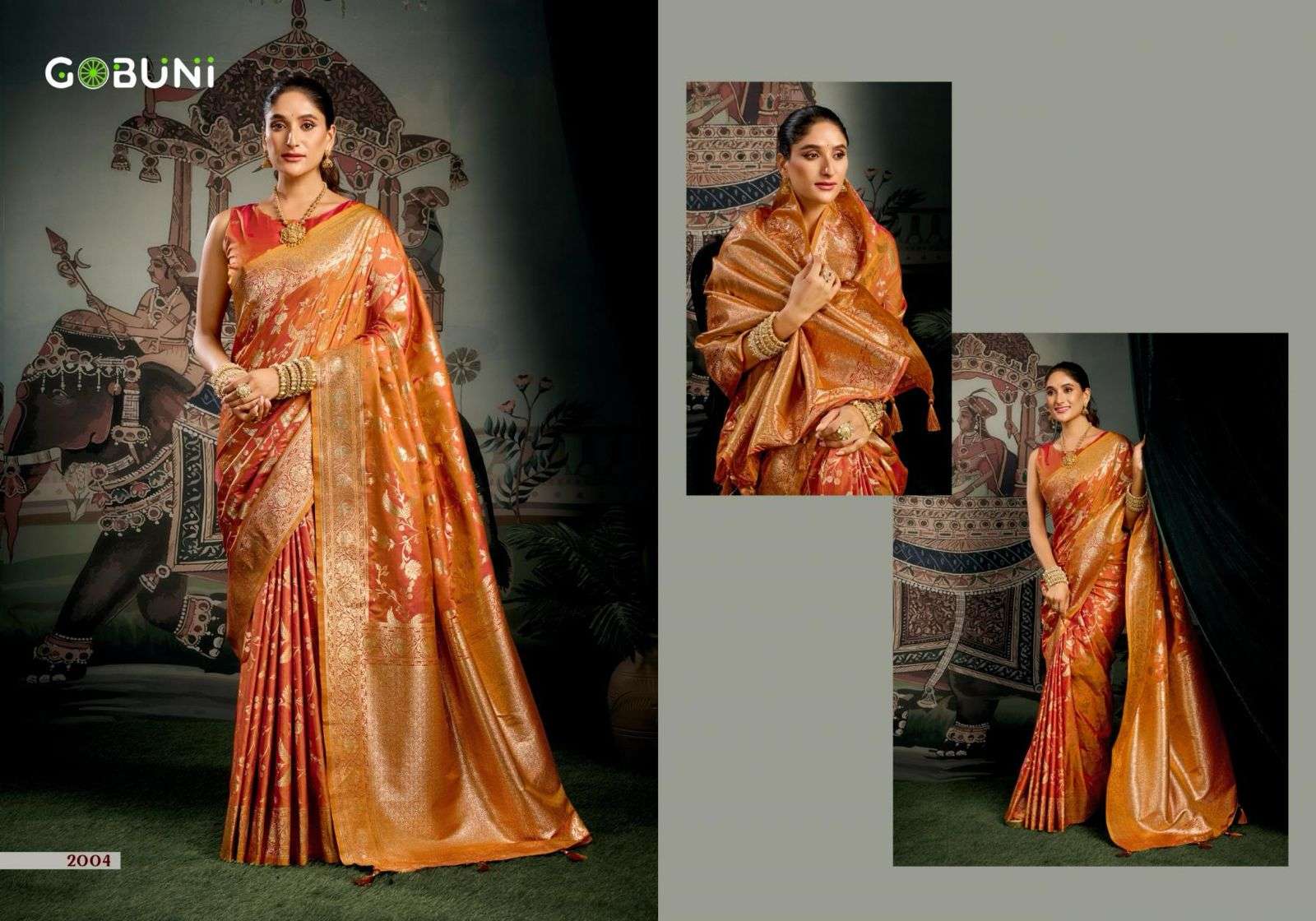  GOBUNI LAUNCHING NEW PREMIUM SOFT SILK WITH ZHALLAR SAREE BY SANSKRUTI