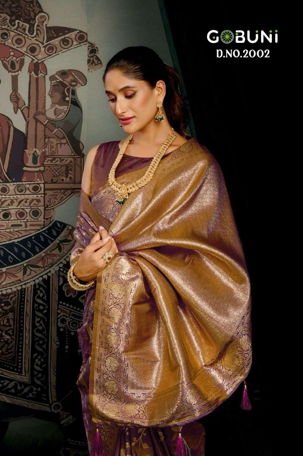  GOBUNI LAUNCHING NEW PREMIUM SOFT SILK WITH ZHALLAR SAREE BY SANSKRUTI