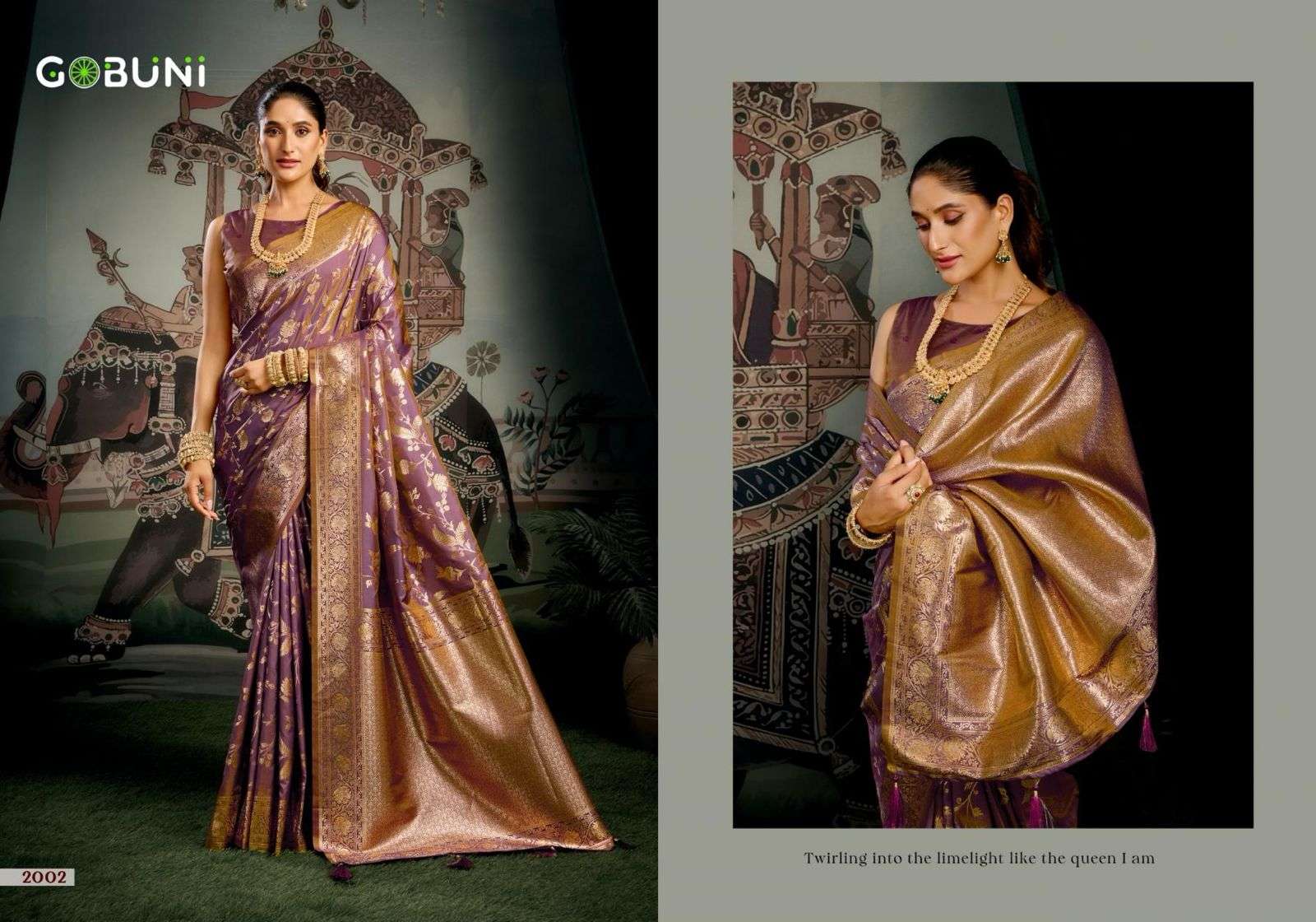  GOBUNI LAUNCHING NEW PREMIUM SOFT SILK WITH ZHALLAR SAREE BY SANSKRUTI