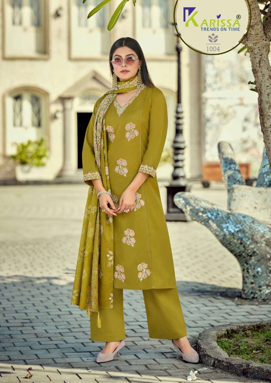 KARISSA BRAND LAUNCHING NEW PURE COTTON FABRIC KURTI SET COLLECTION