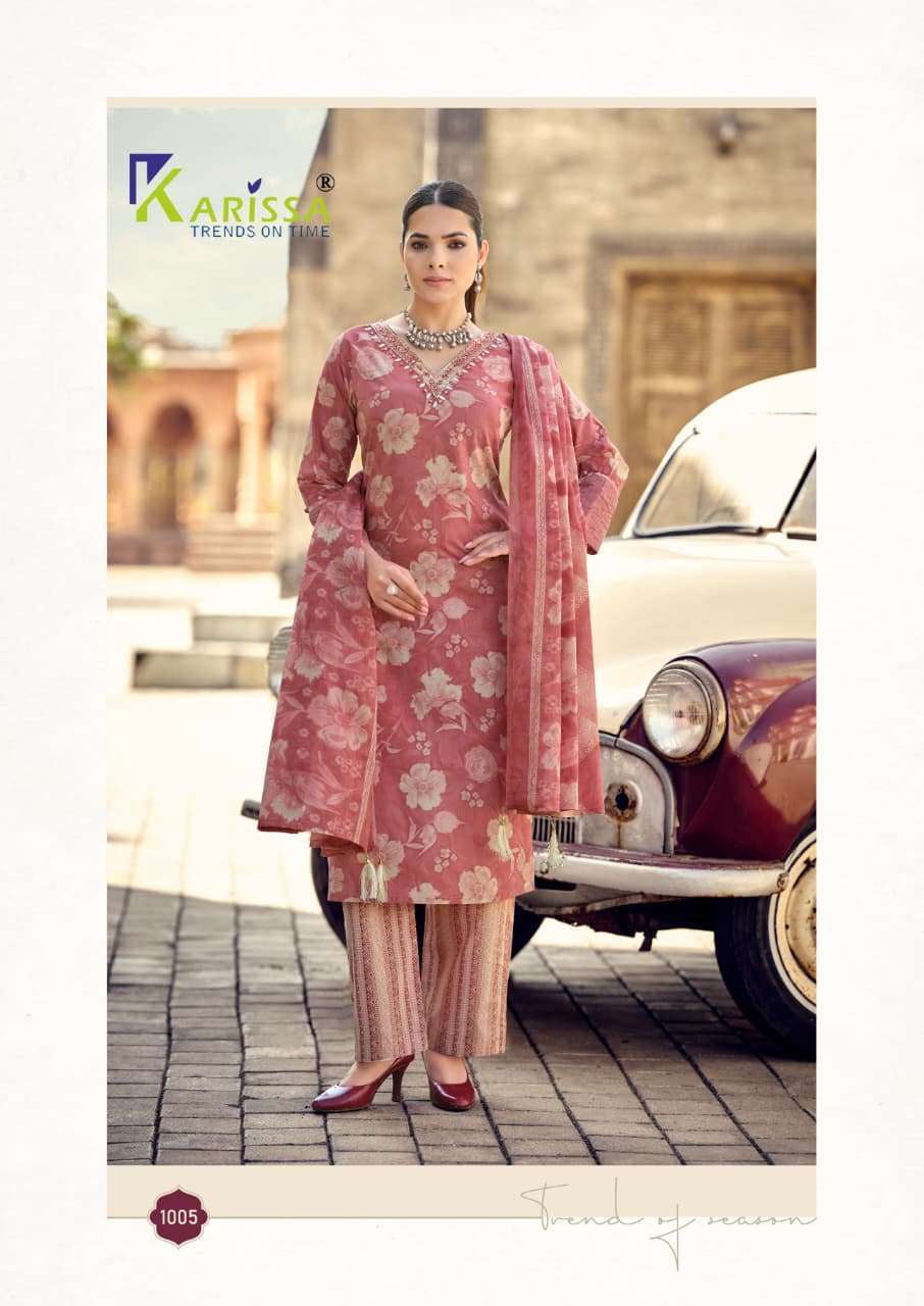 KARISSA LAUNCHING PREMIUM HEAVY COTTON KURTI SET SUMMER VIBES CATALOG