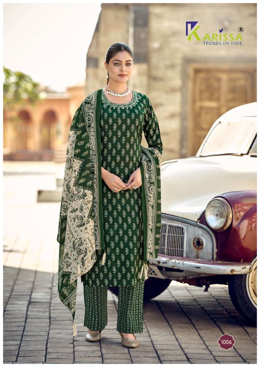 KARISSA LAUNCHING PREMIUM HEAVY COTTON KURTI SET SUMMER VIBES CATALOG