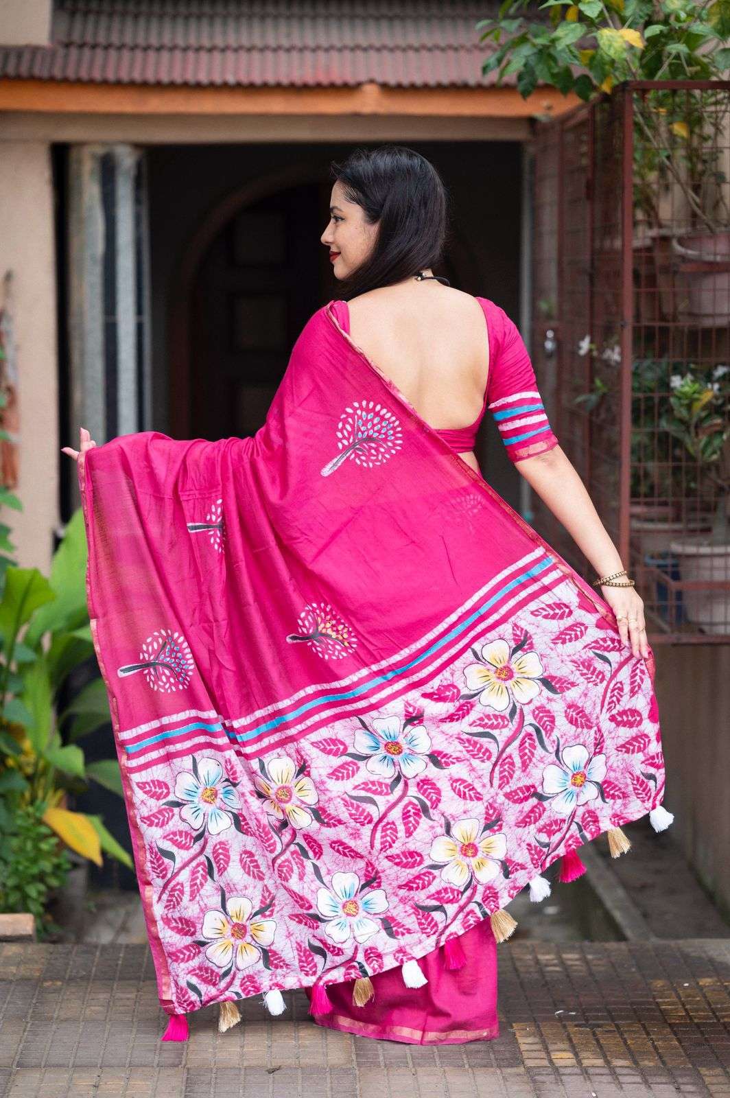LAUNCHING MOST AMAZING PURE CHANDERI COTTON PRINTED SAREE 