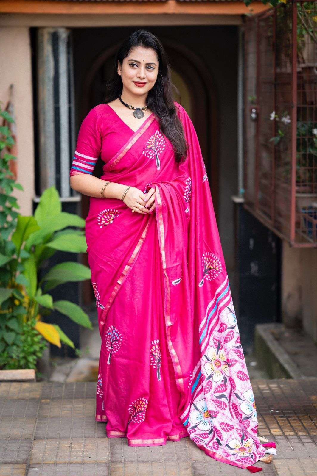 LAUNCHING MOST AMAZING PURE CHANDERI COTTON PRINTED SAREE 