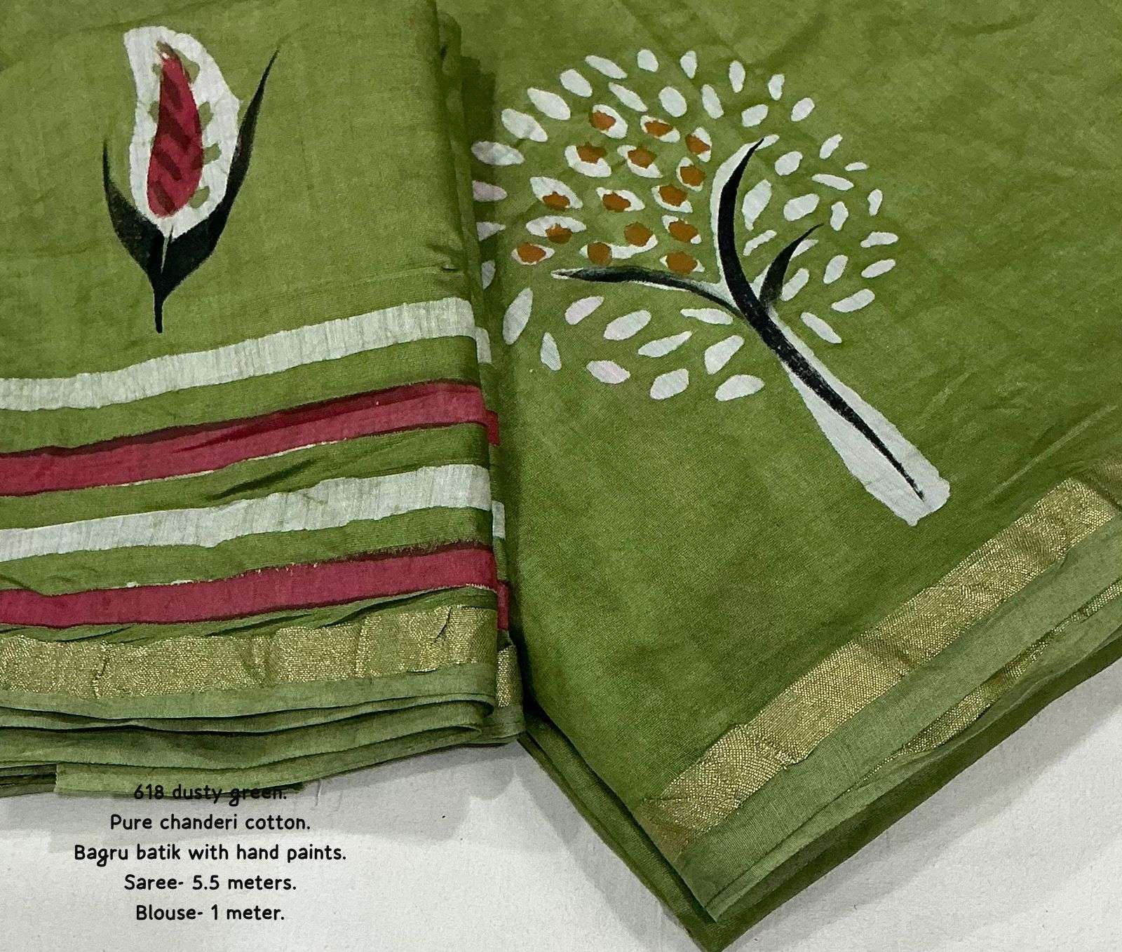 LAUNCHING MOST AMAZING PURE CHANDERI COTTON PRINTED SAREE 