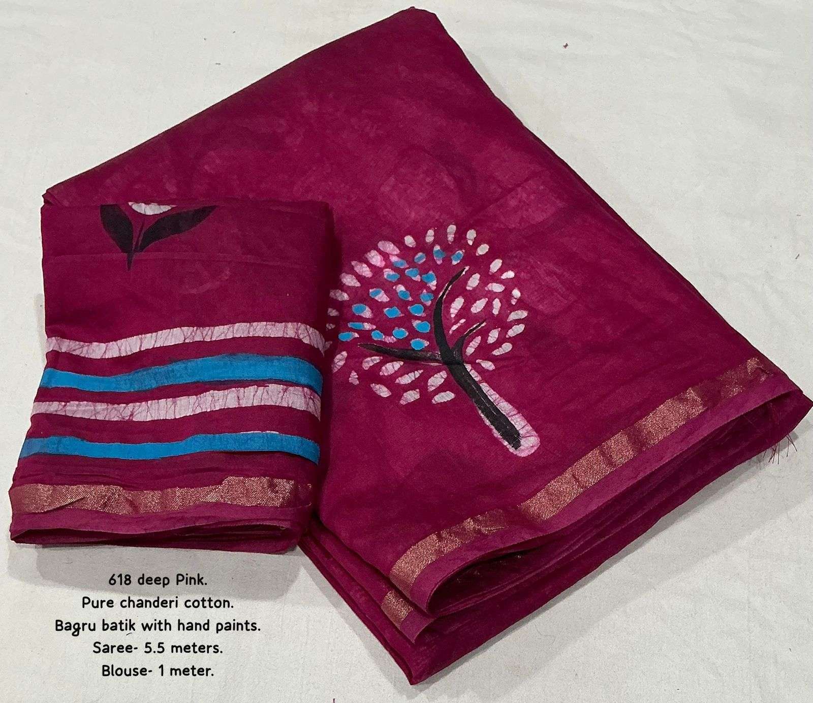 LAUNCHING MOST AMAZING PURE CHANDERI COTTON PRINTED SAREE 