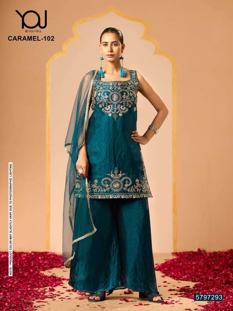 LAUNCHING MOST AMAZING SARARA KURTI SET CARAMEL - 101 CATALOG