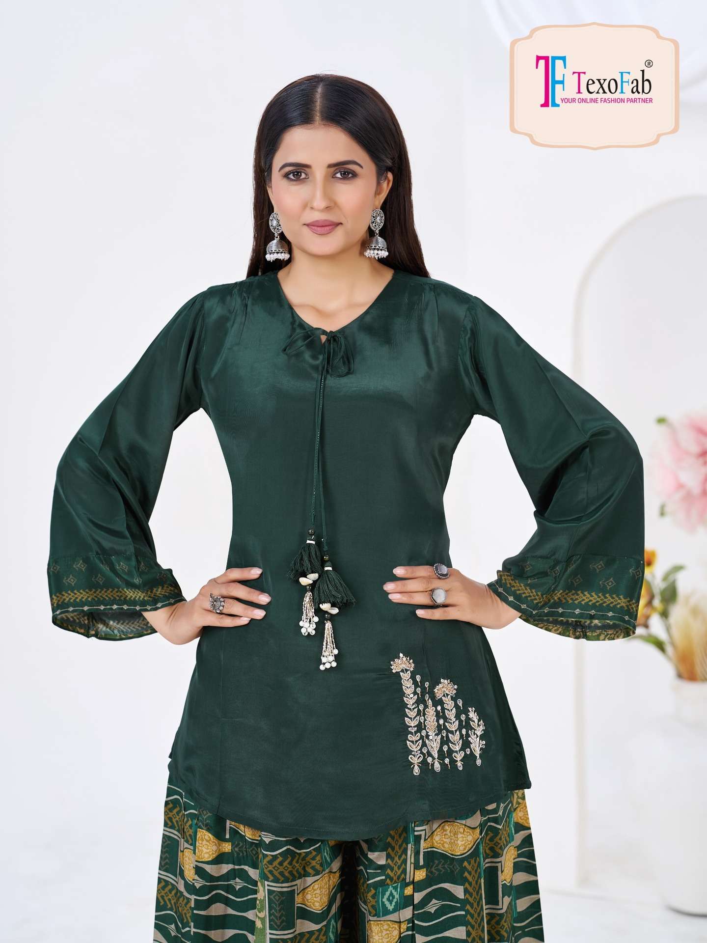 LAUNCHING MOST TREANDING AND UNIQUE PURE CREPE SILK CO-ORD SET VELOURA VOL-1
