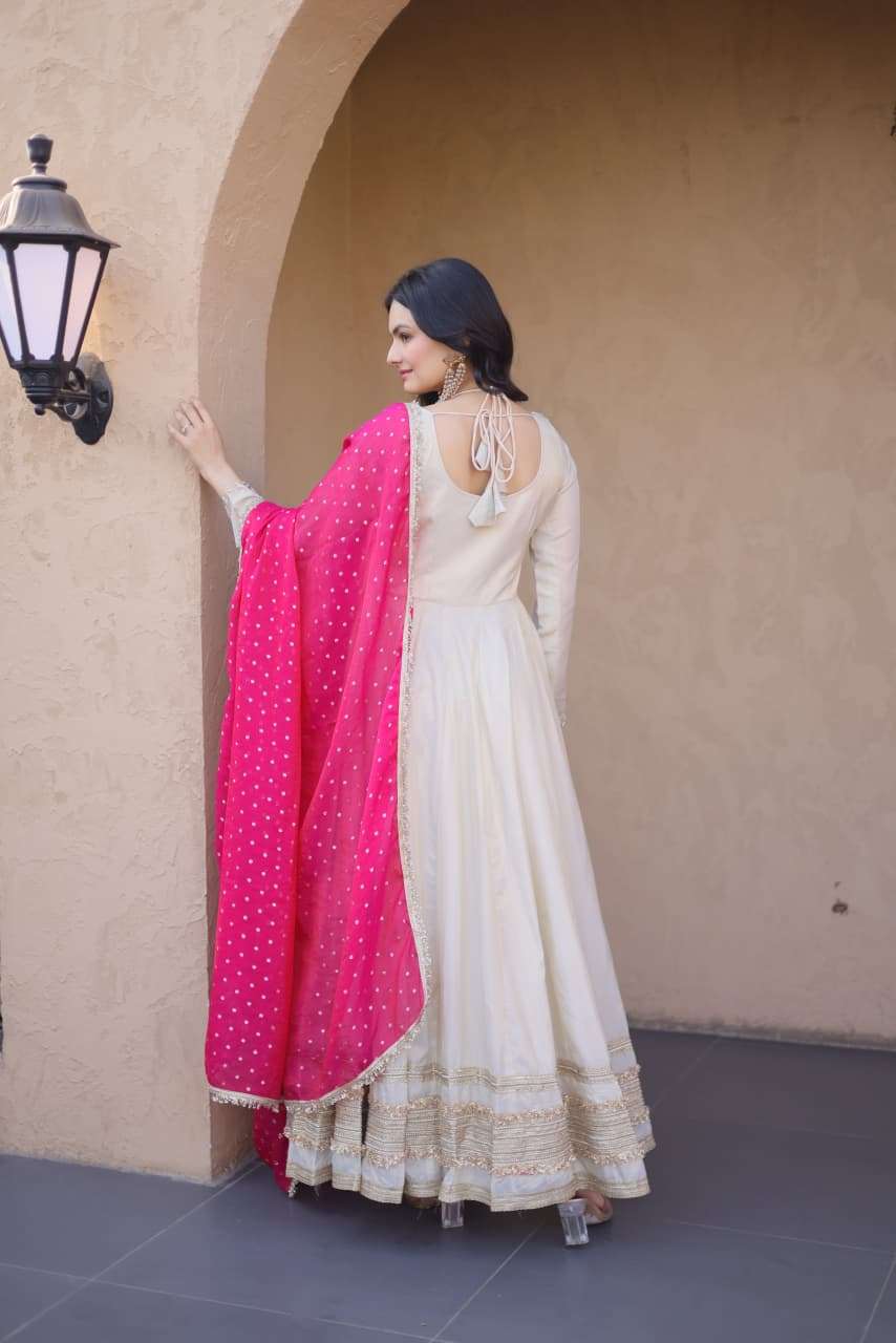 LAUNCHING NEW COSMOS WITH REAL MIRROR WORK ANARKALI STYLE DRESS COLLECTION
