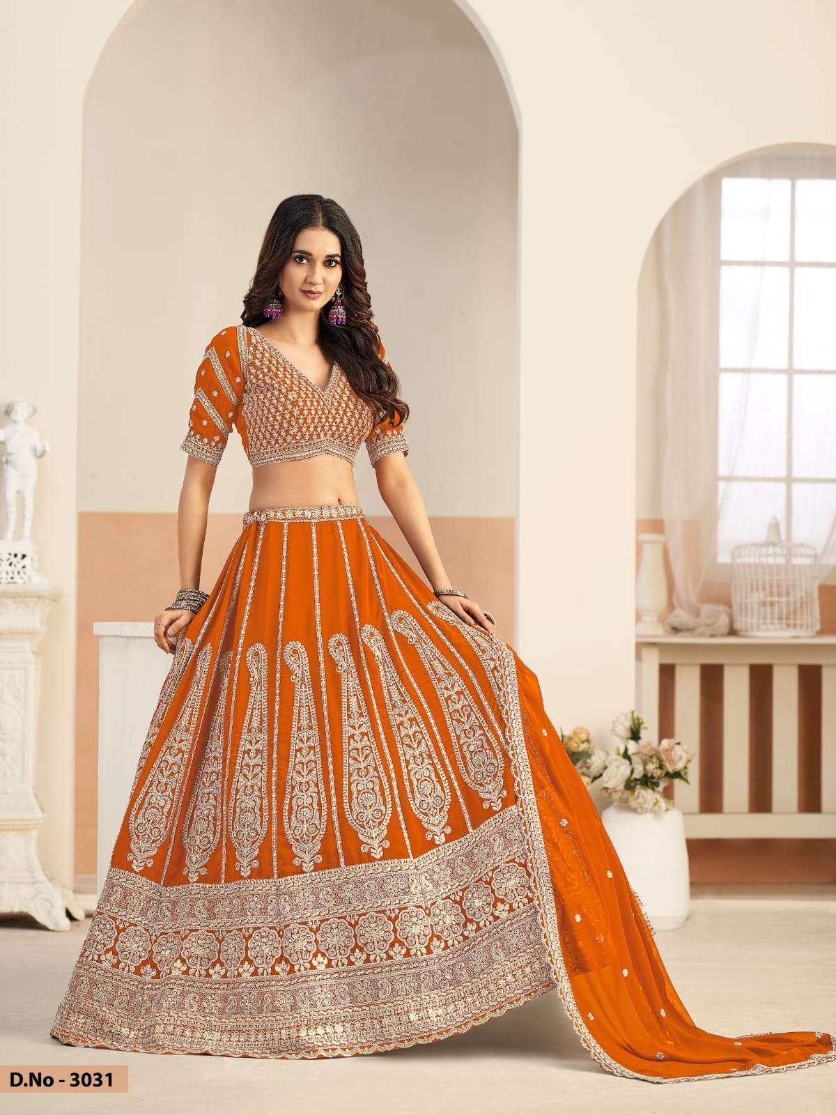 LAUNCHING NEW GEORGETTE LEHENGA COLLECTION MEHVISH VOL-33