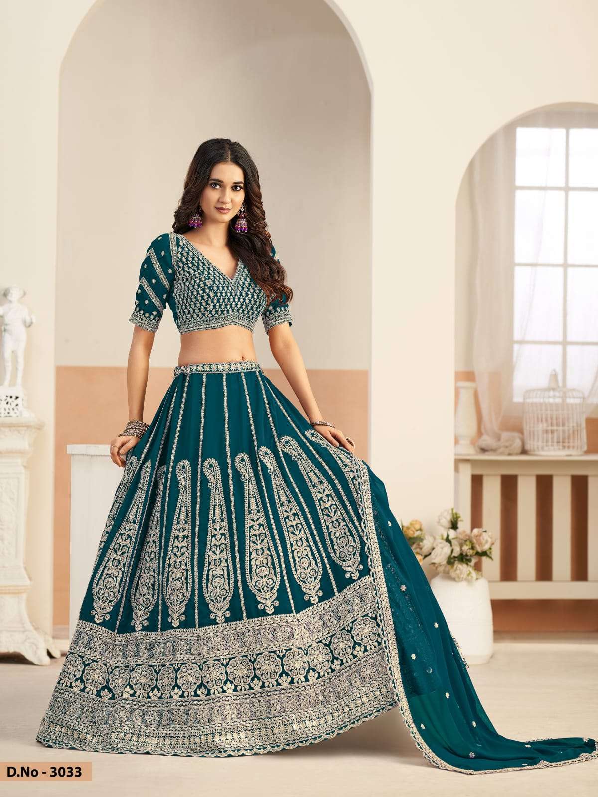 LAUNCHING NEW GEORGETTE LEHENGA COLLECTION MEHVISH VOL-33