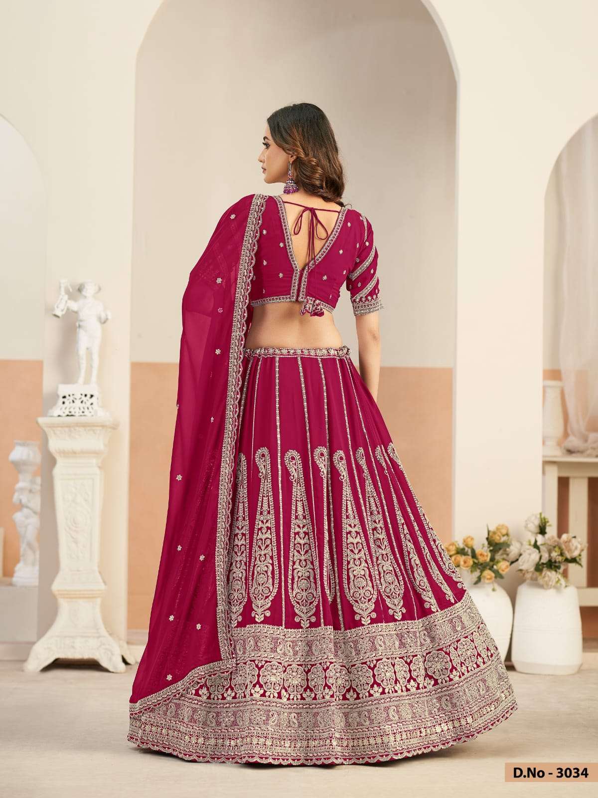 LAUNCHING NEW GEORGETTE LEHENGA COLLECTION MEHVISH VOL-33