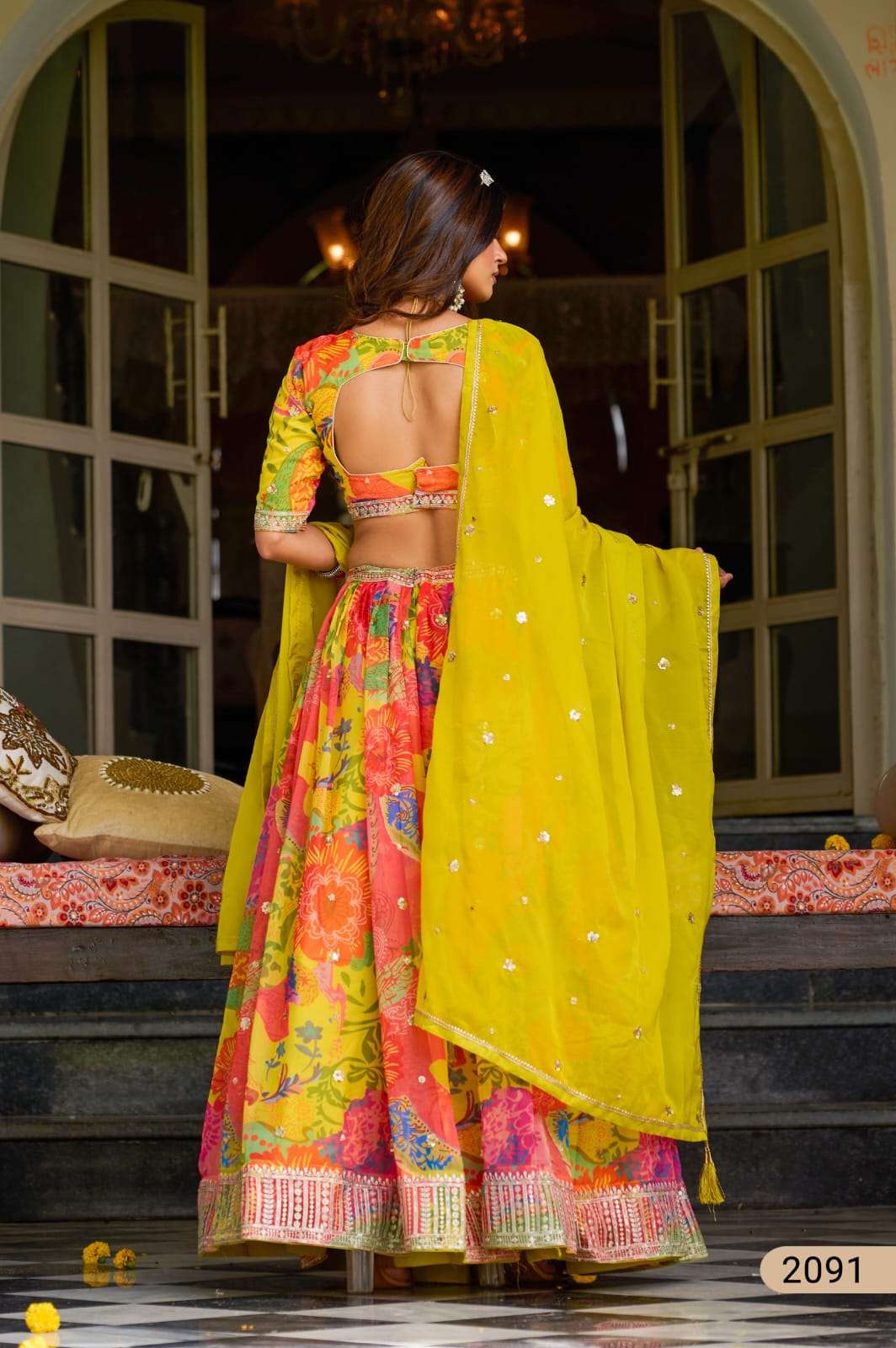 LAUNCHING NEW SOFT ORGANZA LEHENGA COLECTION MEHVISH VOL-33