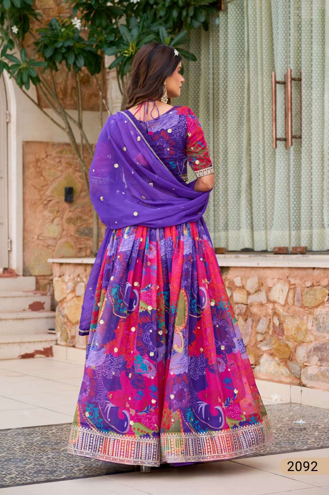 LAUNCHING NEW SOFT ORGANZA LEHENGA COLECTION MEHVISH VOL-33