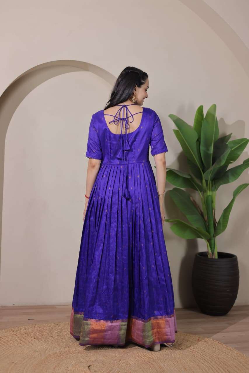 LAUNCHING NEW TREANDING CRAFT SILK FABRIC GOWN
