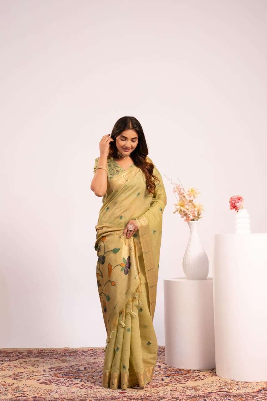LAUNCHING PREMIUM SOFT MUGA COTTON SAREE COLLECTION