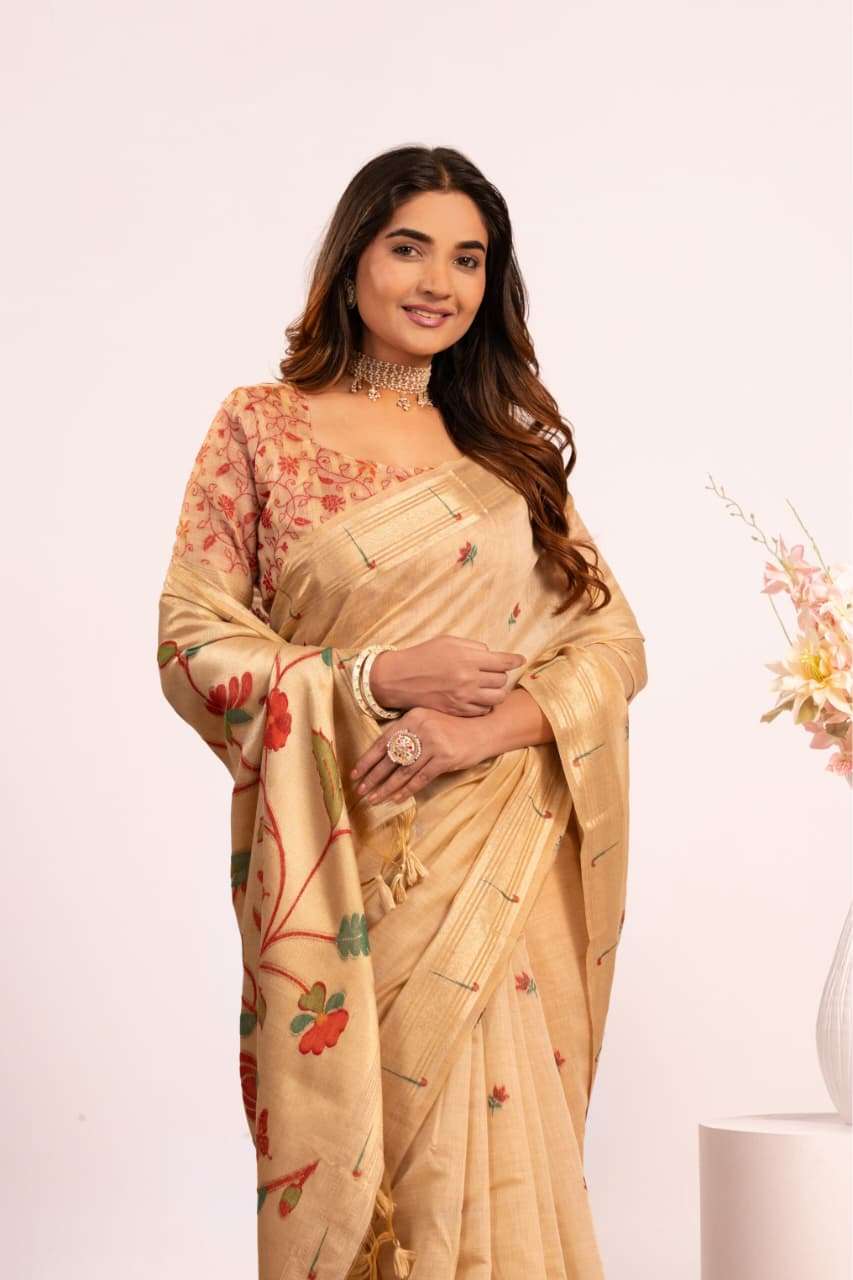 LAUNCHING PREMIUM SOFT MUGA COTTON SAREE COLLECTION