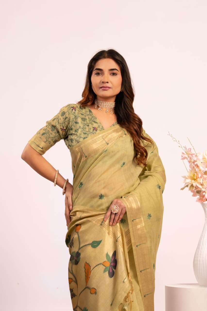LAUNCHING PREMIUM SOFT MUGA COTTON SAREE COLLECTION
